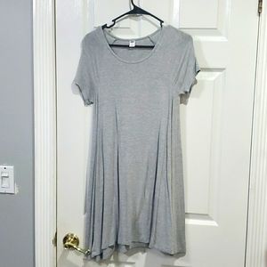 Gray T-Shirt Dress